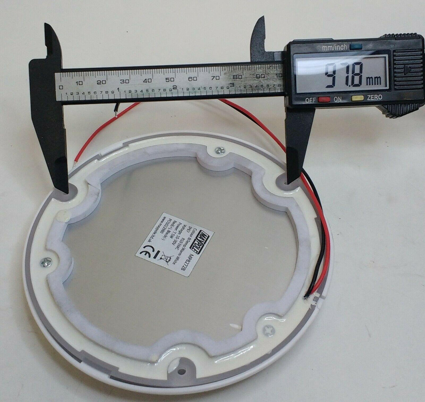 Interior Light Round Led Bright Lamp 12V 24V Warm Soft Touch Maypole Mp8272 - Mid-Ulster Rotating Electrics Ltd