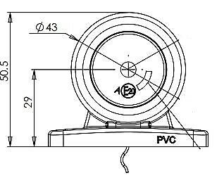 Led Side Marker Outline Light Rubber White Red Rear Small Was 12V 24V Was275