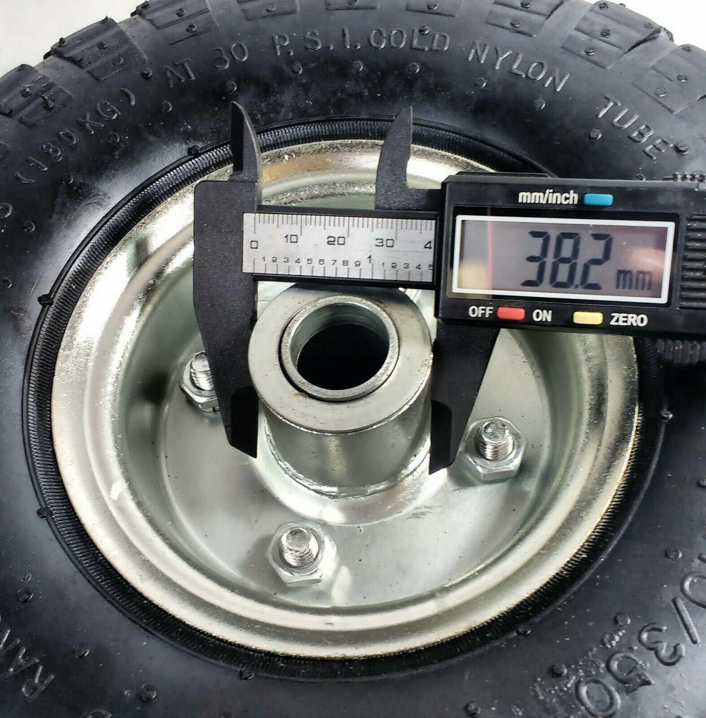 Pneumatic Jockey Wheel Replacement For Caravan Boat Trailer Maypole Mp2291 - Mid-Ulster Rotating Electrics Ltd