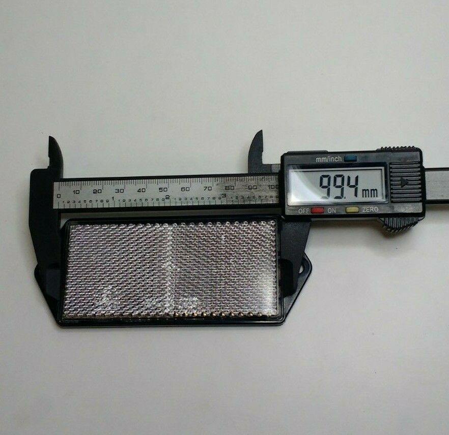 4 X Front White Screw On Reflector Trailer Horsebox Rectangle Maypole Mp8856B - Mid-Ulster Rotating Electrics Ltd