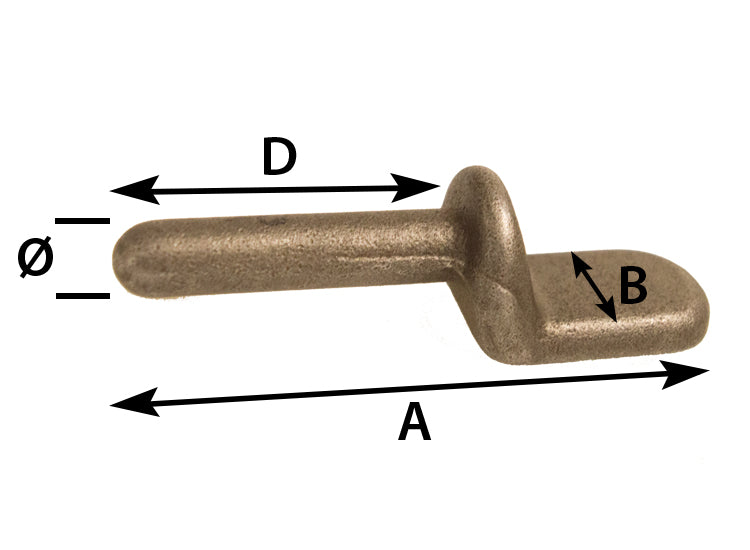 Weld On Hinge 12Mm X 100Mm Pair Gudgeon Pin Trailer Fence Lock Maypole Mp8159B - Mid-Ulster Rotating Electrics Ltd
