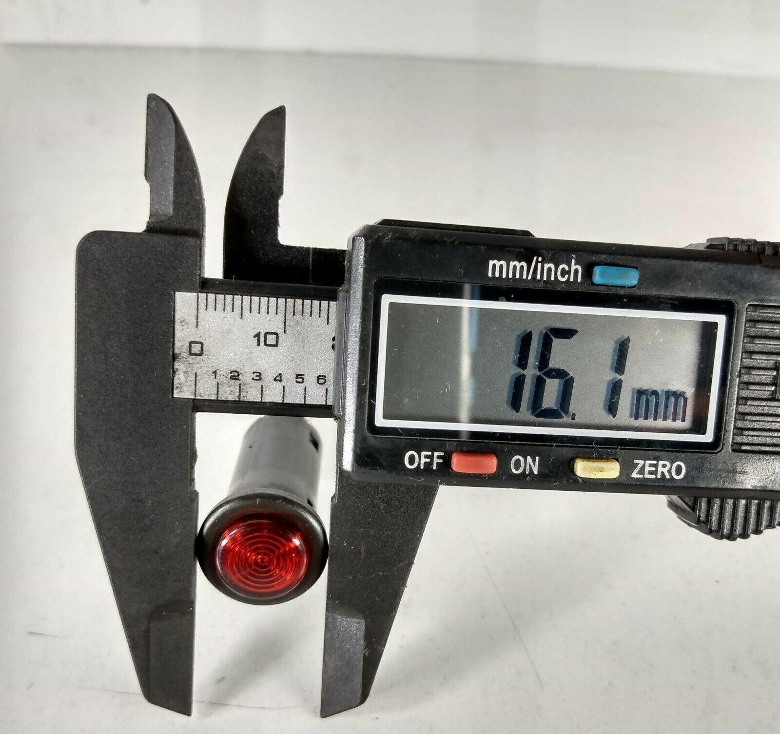 Red Warning Light with 12V 2W Ba7S Bulb for 13mm diameter hole Durite 0-609-15 - Mid-Ulster Rotating Electrics Ltd