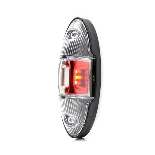 LED Red/White Outline Marker Lamp 12v 24v Maypole MP8981B - Mid-Ulster Rotating Electrics Ltd