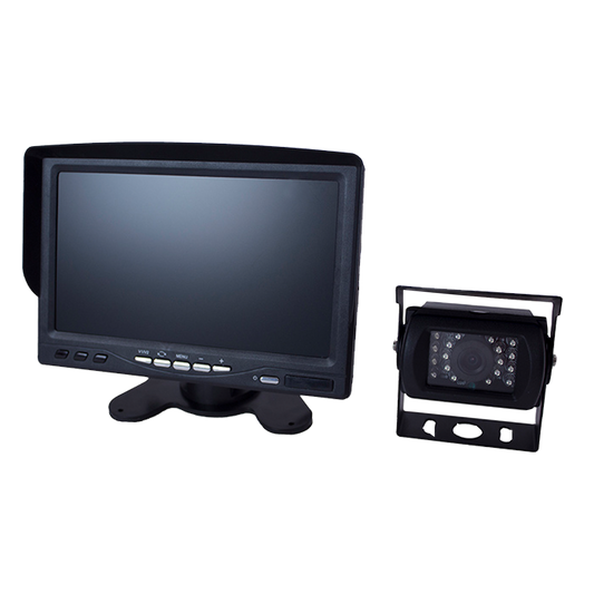 Reversing Camera Kit 12v Or 24v Dual Voltage, 7 inch Monitor With Night Vision Infrared Camera Ecco EC7010-K