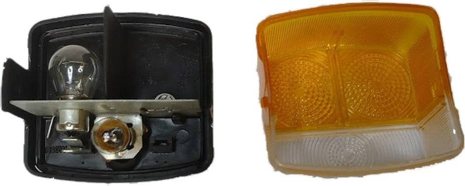 2 X Front Indicator Lamps Flasher Position Square Tractor Case Deutz Etc QTP52312