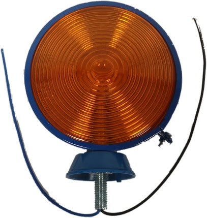 2 X Indicator Lollipop Lamps Amber Flasher Ford Tractor Blue QTP41888