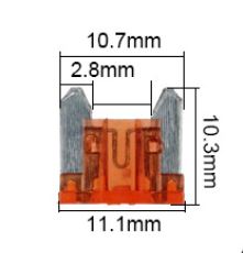 2 x Add A Fuse Circuit Piggy Back Tap Micro Blade Holder 12v 24v ADFUSEmicro10a