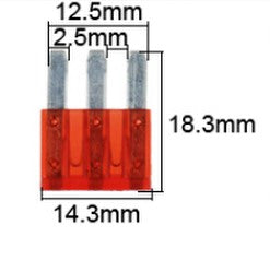 2 x Add A Fuse Circuit Piggy Back Tap Micro3 Blade Holder 12v 24v ADFUSEmicro-3-10a