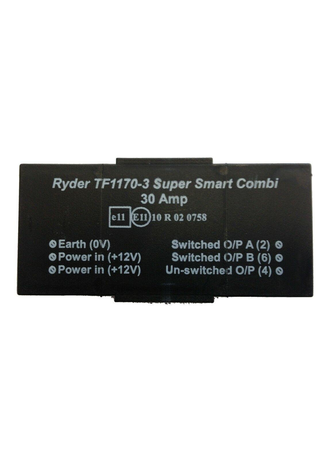 Ryder Smart Towing Relay Combi 30A 12V Caravan Battery Fridge Itc1030 Tf1170-3 - Mid-Ulster Rotating Electrics Ltd