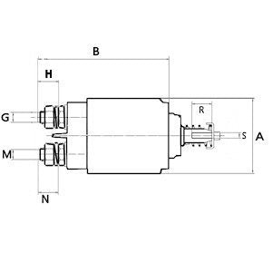 GENUINE OE BOSCH STARTER MOTOR SOLENOID DAF VOLVO SCANIA SAAB ETC 24V 333478