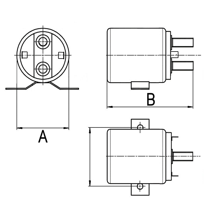 Push Button Solenoid 4 Terminal External Mount Universal 24V Wood Auto Snd12517