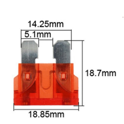2 x Add A Fuse Circuit Piggy Back Tap Standard Blade Holder 12v 24v ADFUSEstd10a