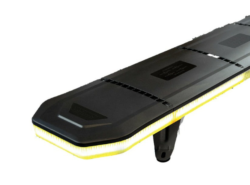 Led Clear Lens Slimline Amber Flashing Recovery Strobe Light Bar 4 Bolt Fixing 862mm Lightbar Roof Bar LA-B862 - Mid-Ulster Rotating Electrics Ltd