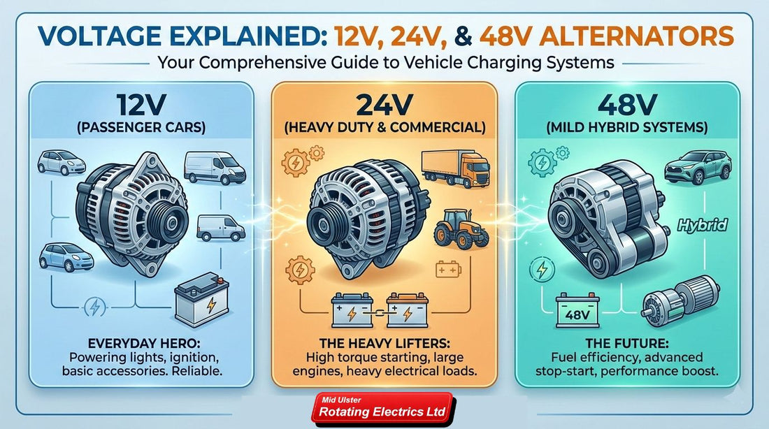 Voltage Explained: The Essential Guide to 12V, 24V, and the Future of 48V Alternators