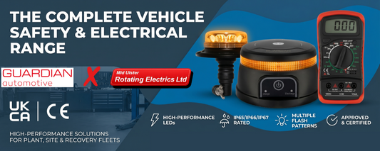 Guardian Automotive & Mid Ulster Rotating Electrics: Elevating Vehicle Safety with Premium LED Lighting and Diagnostics