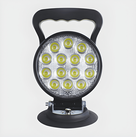 Guardian WL100M LED work light with 15 high-power LEDs and integrated carrying handle on a magnetic suction base.