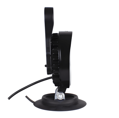 Side profile of the Guardian LED work light showing the slim design, adjustable tilt bracket, and magnetic base.