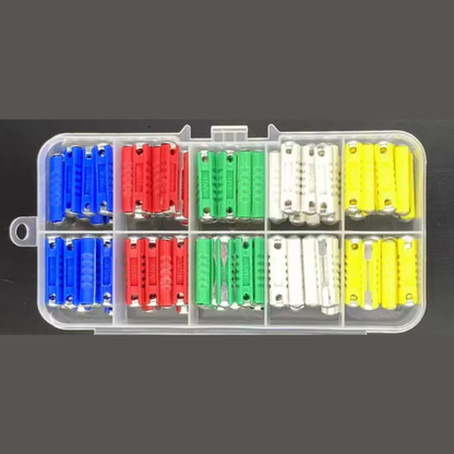 100x Continental / Torpedo Fuse Assortment Set for Classic Vehicles 5A–25A MURE AFCON