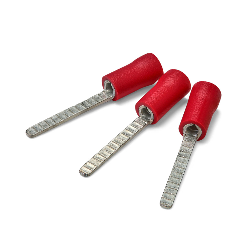 3 red insulated pvc blade terminals from CTIE UK 