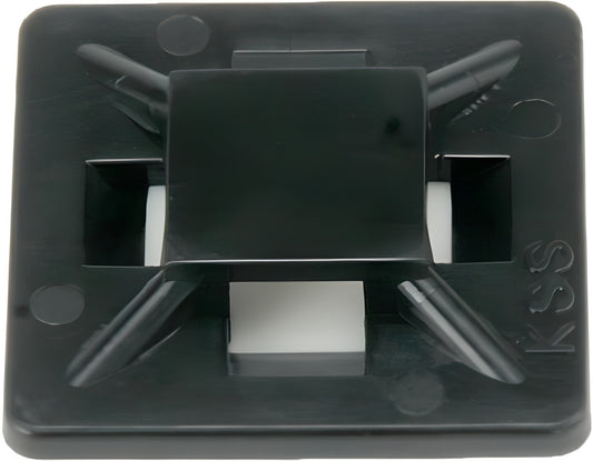 25X Cable Tie Mount Nylon Clips Black Square Wire Cable Tidy Hc-Cargo 191960