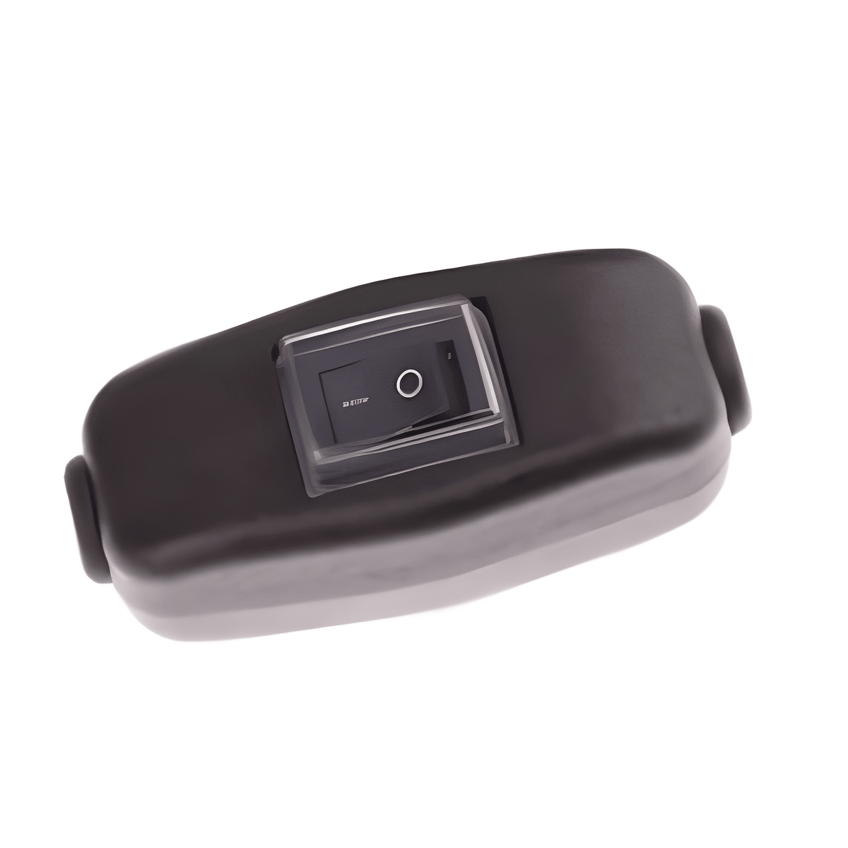 MURE CORDSWITCH a 12V 24V inline waterproof black plastic on off 2 pin switch from Mid Ulster Rotating Electrics