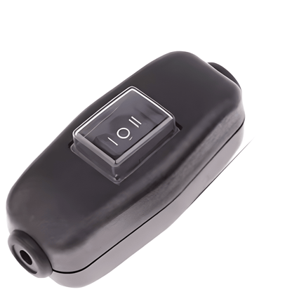 Black plastic 12V 24V inline waterproof on-off-on 3 pin switch the MURE CORDSWITCH1