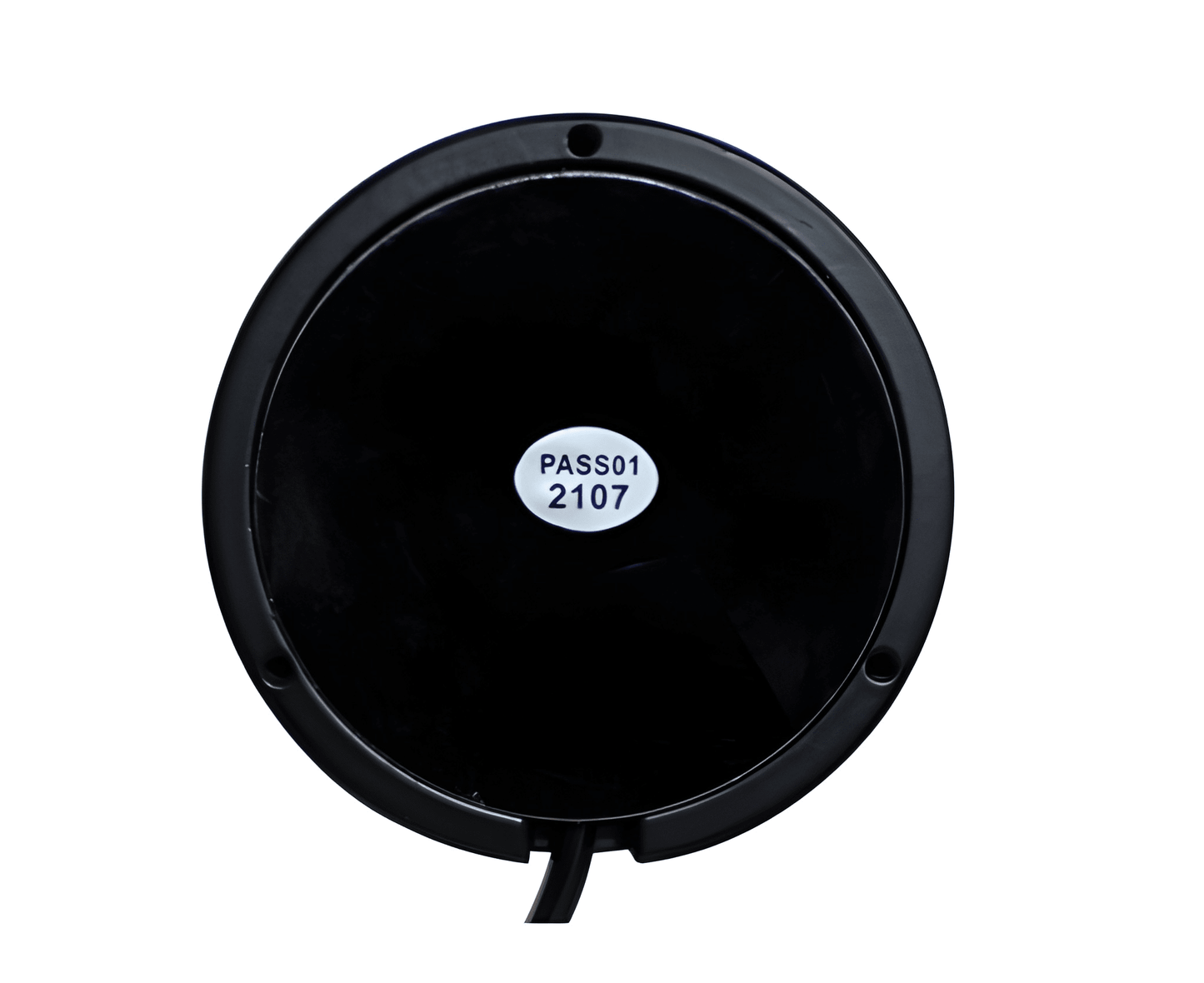 Underneath view of the heavy-duty magnetic suction base for the Guardian AMB826 portable warning light.