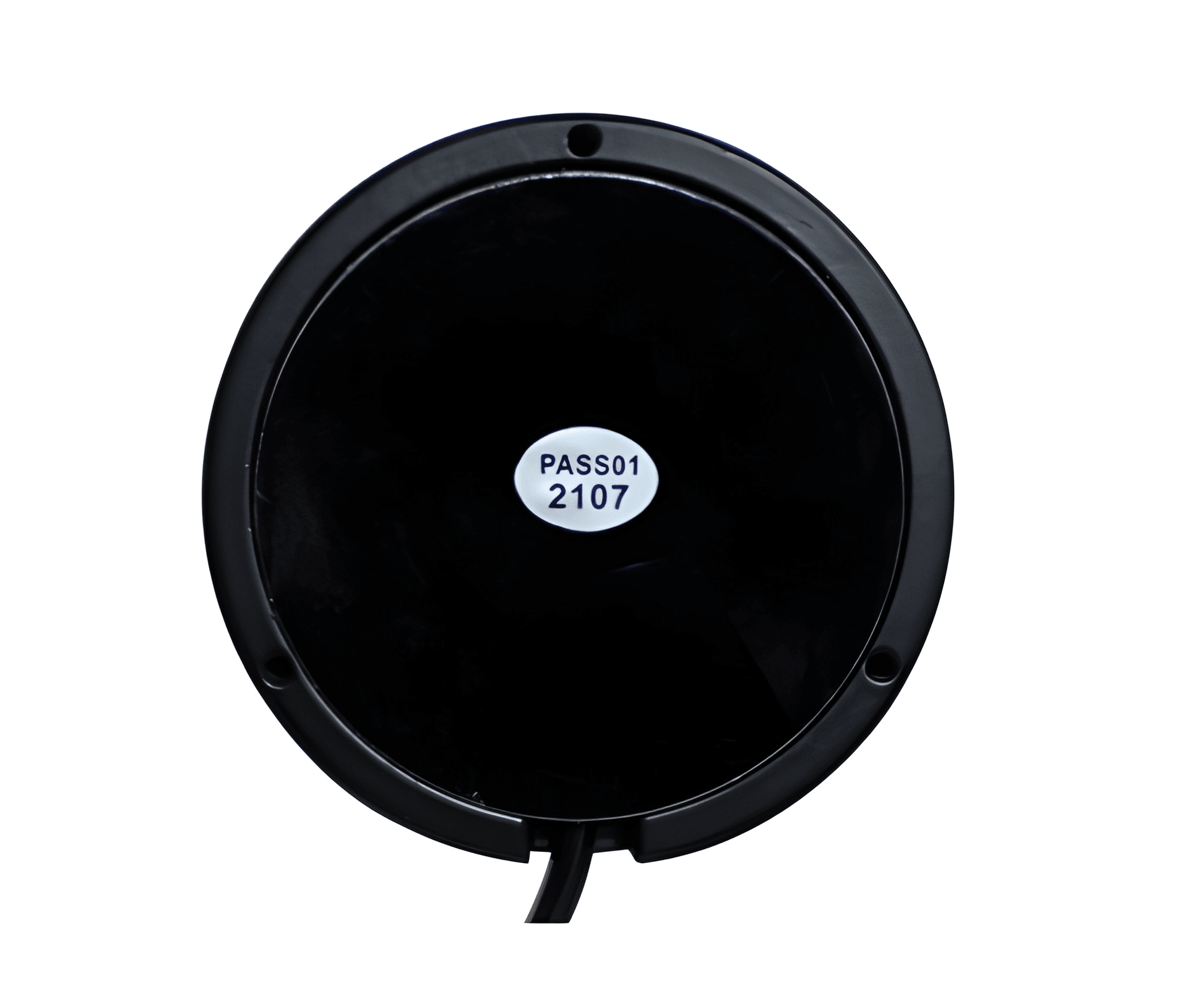 Underneath view of the heavy-duty magnetic suction base for the Guardian AMB826 portable warning light.