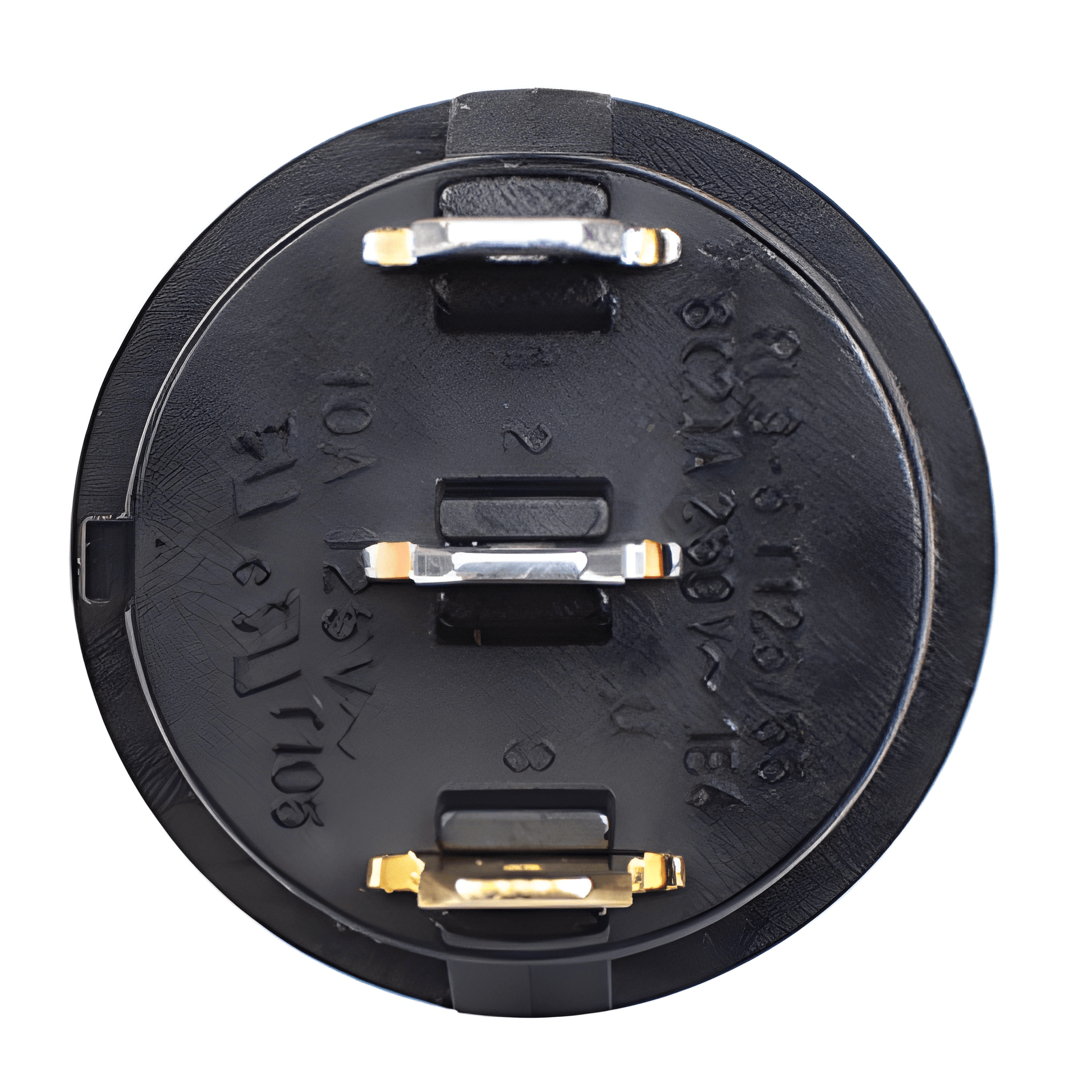 Rear view of the SW44 switch highlighting the three-pin terminal configuration and durable plastic body construction.
