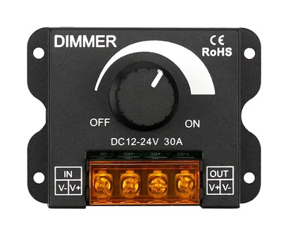 12V 24V DC 30A Heavy Duty Manual LED Light Dimmer Switch PWM Controller MURE LEDDIM