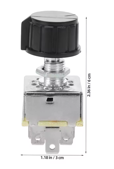 MURE 180158M a 12V 24V universal A C air volume control 5 pin rotating blower or light switch