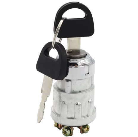 12V 4 Position Ignition Key Rotary Switch (Acc / Off / Ignition / Start) 2 Keys 4 Screw Terminals MURE IGS1941