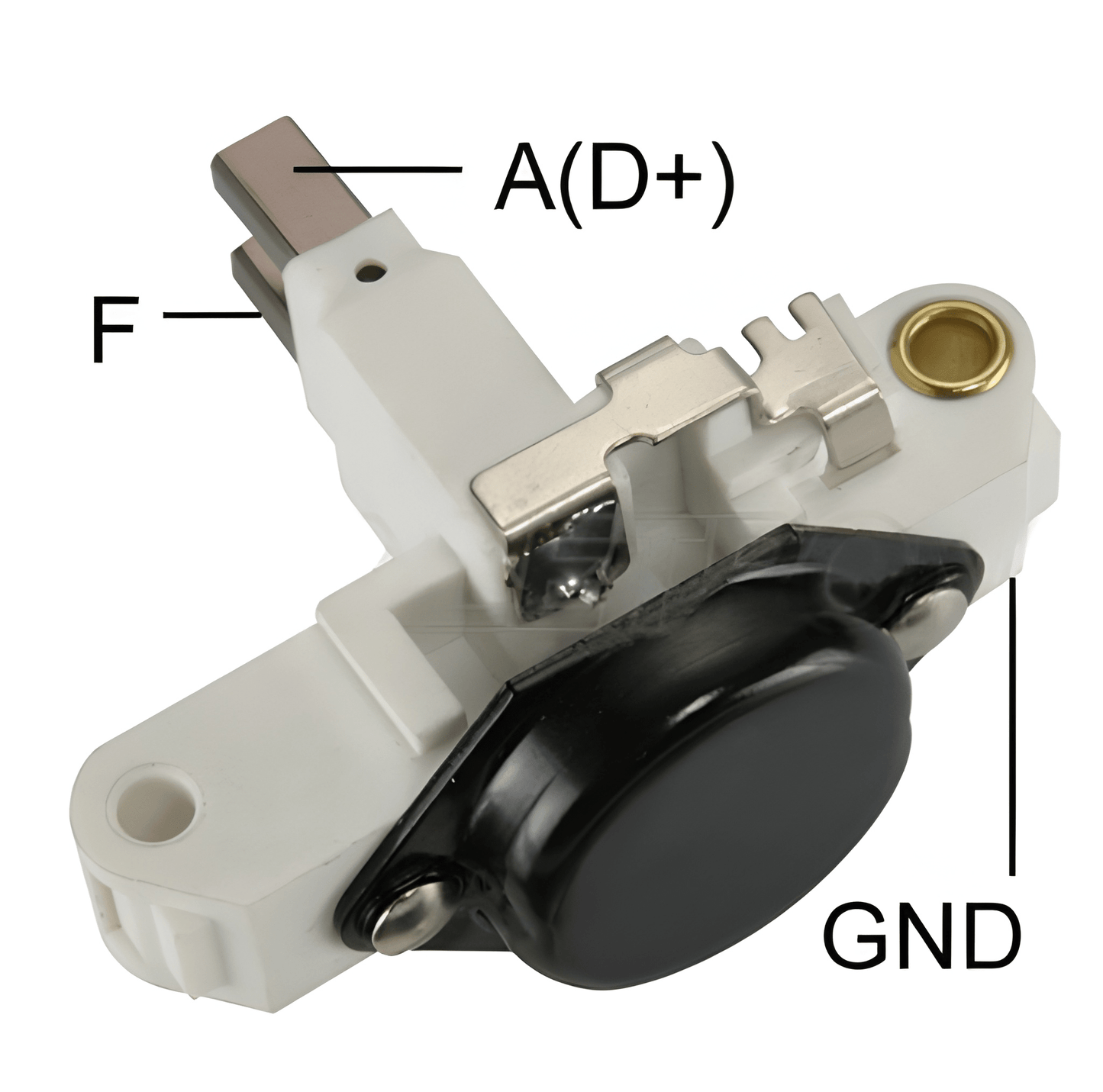 alternator regulator on a white background