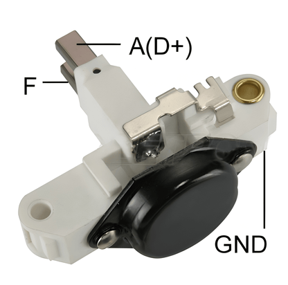 alternator regulator on a white background