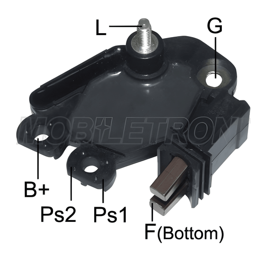 alternator voltage regulator on a white background
