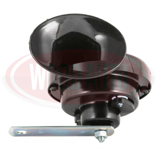 Black 12V high tone snail shell signal horn with 2 terminals