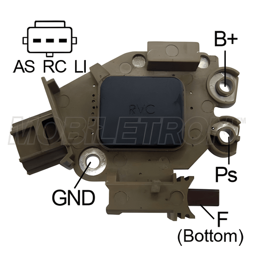 alternator voltage regulator on a white background