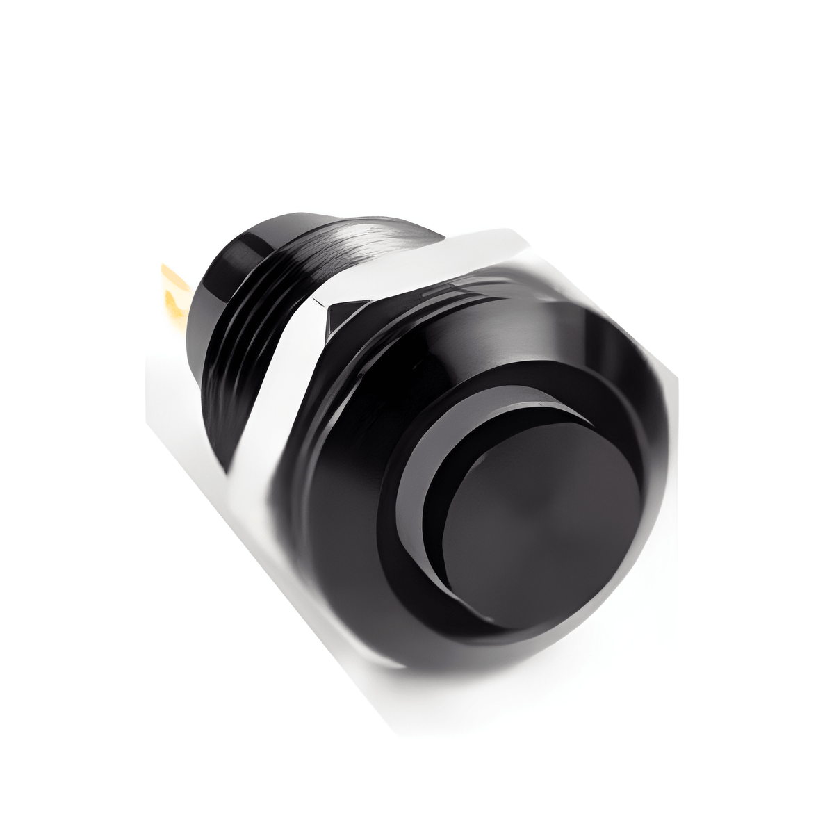12mm high head black metal small push button self reset push to make by MURE