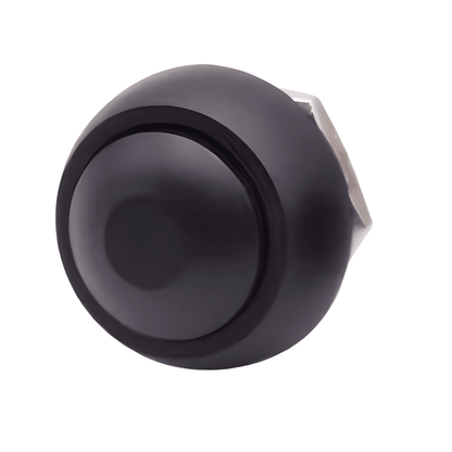 Small 12mm black plastic momentary push button switch round head MURE K5893B model for ON OFF functions