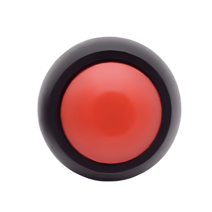 Small 12mm red plastic round head momentary push button switch K5893R by MURE for 12V 24V systems