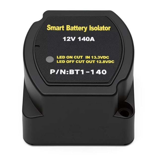 12V 70A / 140A Voltage Sensitive Relay (VSR) Screw Fit Base Bracket, Smart Split Charge Dual Battery Charging MURE 02-049M
