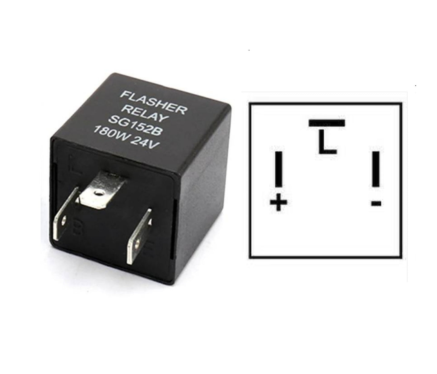 3 Pin Flasher Unit Relay Indicators 24V For Led Light Turn Signal Replaces Cargo 160953
