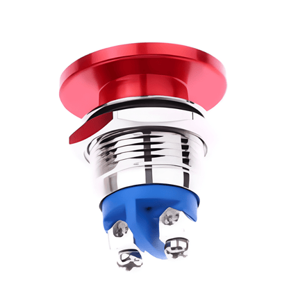 16mm red mushroom head push button by MURE Normally open push to make switch 12V 24V ON OFF
