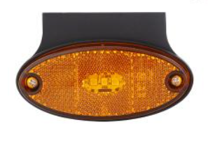 LED Oval Side Marker Light with Removable Bracket (Amber) LED GLOBAL LG184