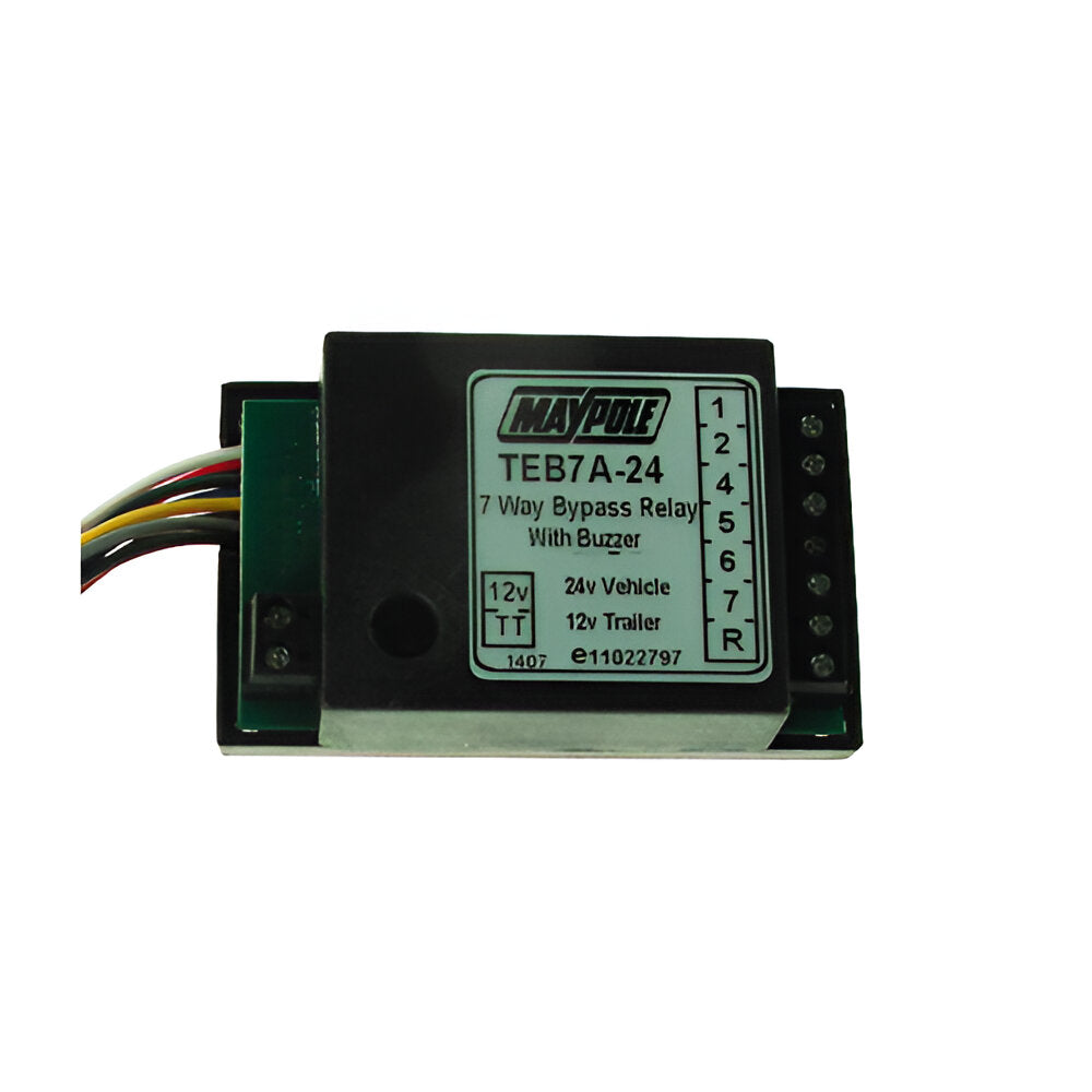 7 Way Bypass Relay – 24V to 12V Reducer For Lorries UK Made Maypole MP3879B