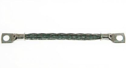 Braided Battery Lead 6" 130 Amp 8Mm Eye Terminals Earth Cable Wood Auto Bet1000 - Mid-Ulster Rotating Electrics Ltd