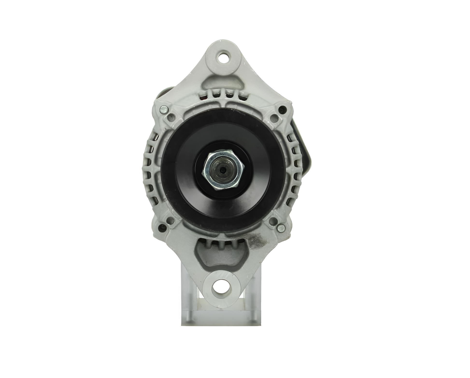 Car alternator on a white background