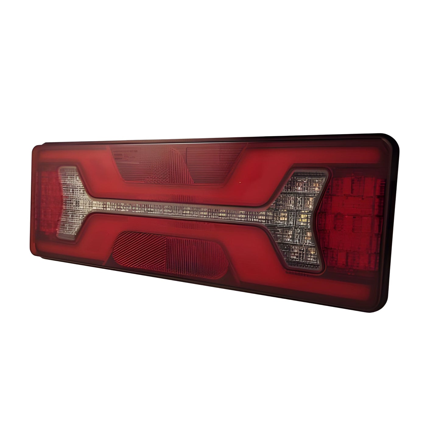 1 X LEFT RECTANGULAR 12v 24v LED REAR LAMP WITH BUILT IN RESISTOR, STOP TAIL INDICATOR FOG REVERSE LIGHTS LED GLOBAL LG565