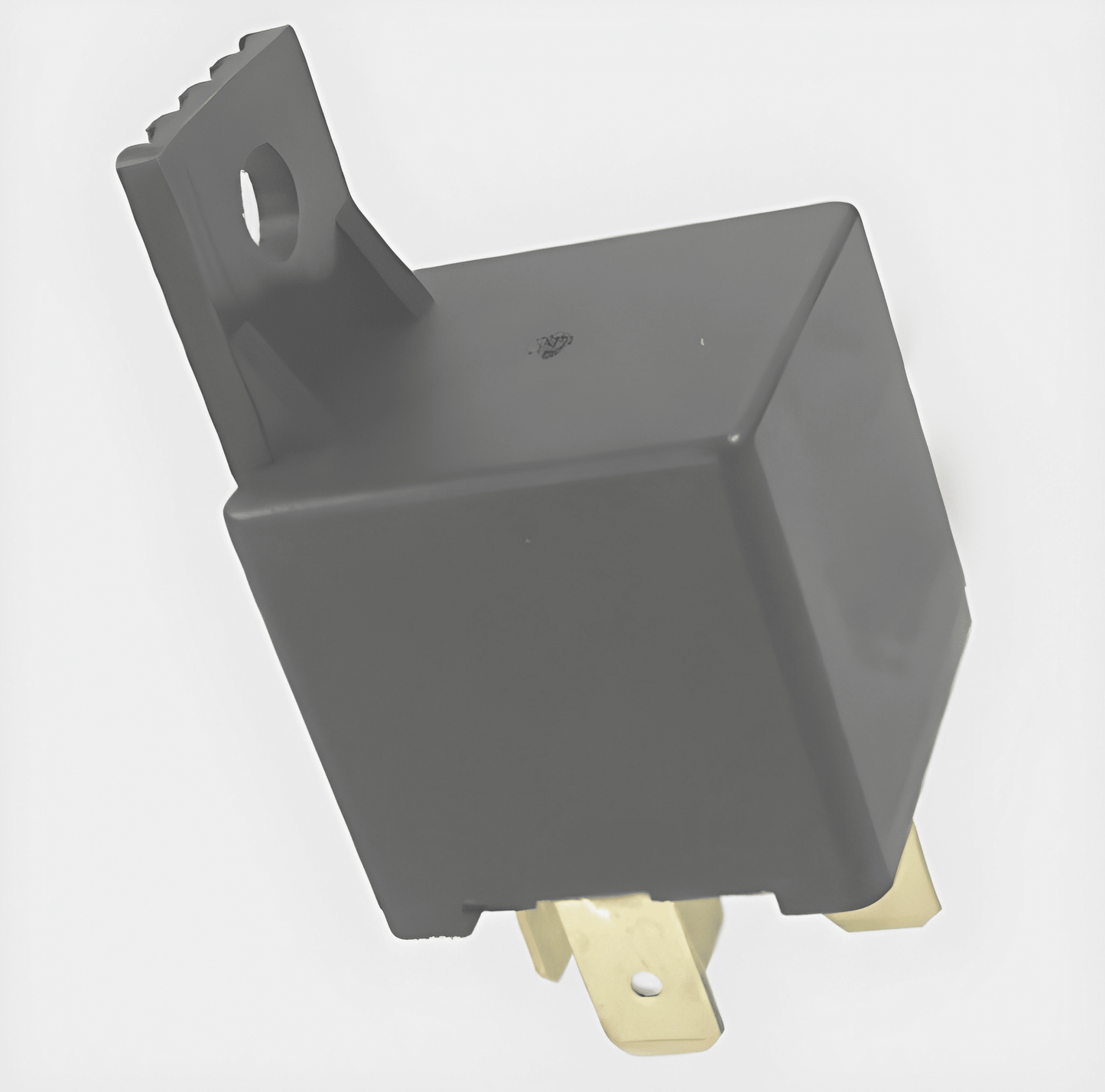 24V 20A normally open mini relay with diode protection and moulded plastic bracket, 4-pin automotive style.