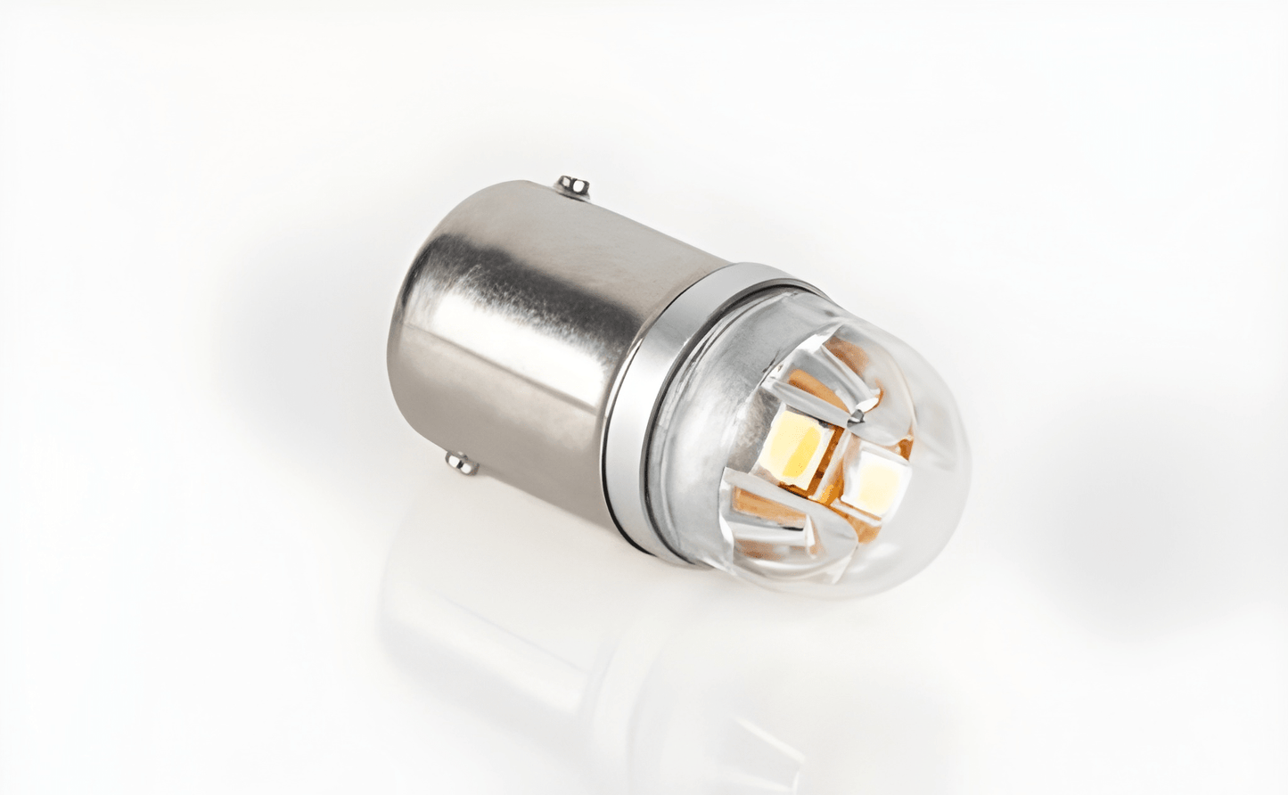 a LED Bulb Type BA15S on a white background